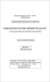 VARIATIONS ON THE MERRY PEASANT Concert Band sheet music cover